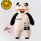 G. DUCKKIDS婴儿连体棉服秋冬新款可爱卡通新生宝宝加绒加厚带帽耐脏保暖衣 TY9732红色福气龙  儿童节礼物 100cm【25-32斤】
