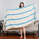 Badetuch für Frauen weich 90x180 Plus Größe für Herren Haushalt reines Baumwollwackelhandtuch Paar absorbieren Wasser Schnell trocknen Baumwollprinz Blaues Badetuch - Standard Nummer 14 14070