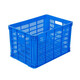 Panier en plastique creux épaissis Cadre en caoutchouc grand fruit et légumes Express Logistique Caout de rangement Cadre de rangement Blein bleu Extra épais 700 paniers (diamètre extérieur: 695 * 480 * 405)