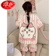 Langsha hellokitty pajamas women's pure cotton 2025 new summer short-sleeved thin style junior high school students fat MM home clothes Z-9922 XXL [recommended 135-155Jin [Jin equals 0.5 kg]] All size