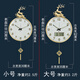 凯琴（KAIQIN）全铜夜光电波挂钟客厅家用时尚2025新款挂墙静音钟大气简约钟 全铜大号9276夜光日历-夜光数字 自动对时电波静音机芯(保10年)