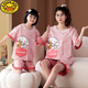 G.DuckKids Pyjama pour enfants Été mince fille Strawberry Bear Suit à manches courtes Fille Coton Pure Vêtements de maison Parent-Child Vêtements mère et fille Vêtements 6621 Kuromi 165 Mom S Code 140-155cm Environ 70 Jin [Jin est égal à 0,5 kg]