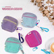 
Fan Ye's 2 dopamine portable toiletries storage bags, large capacity mesh travel cosmetics grid change bags