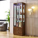 WEIMU New Wine Cabinet avec verrouillage contre le mur TV côté armoire décorative Multi-fonction Verre Multi-fonction Armoire Salon Double porte 698