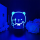 Ayub one and two bus around night lights one and two bus emoticons couples cute card atmosphere lights 3894 one and two bus single-person photo model (rechargeable model) 7 color Bluetooth speaker