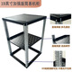 Einfacher Schrank 9U12U Einfacher Schrank Offener 19-Zoll-Verstärker-Verstärker Audio KTV Montageschrank DIY Rack Schwarz 1429 mm Höhe 723 mm Tiefe 1x1x1cm