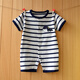 Ningyou baby sommer sommer kurzärmelig einteiliger Kletteranzug Baby Baseballanzug 0-1 Jahre alte Herren Ha-Kleidung Neugeborene Kleidung Vollmond Klettern Yinbai niedliches Mädchen Kurzärärmelte P691 59/3M/9jin [Jin gleich 0,5 kg] Innenhöhe 56 cm, durchschnittliche Größe