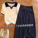 
Yanlifen (yanlifen) European new summer outfit 2025 new style dressing clothes loose white ice silk t-shirt t-shirt two-piece suit women's clothing white top + pants M [100-110Jin[Jin equals 0.5 kg]]