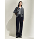 Jiuzi Annako retro casual denim style loose dark blue denim scimitar pants women's spring new style 2025 Zhangqing-second batch KWFQ12172 2XL