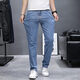 Canter Koala jeans ck牛仔裤男春秋款直筒修身薄款休闲浅蓝色牛仔长裤9866 浅蓝色 薄款 34 腰围86.5建议160斤
