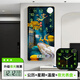 纯灿万年历电子挂钟客厅卫星自动对时2025创意夜光新款装饰画现代轻奢 夜光日历款5009金边 60.9cm 30*薄板