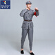 Woodpecker (TUCANO) Red Army Cotton and Linen Performance Costumes Eighth Route Army Adult Children New Fourth Army Anti-Japanese War Performance Male and Female Suit Stage Cotton and Linen Gray Eighth Route Army XL 180