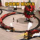 I Niños El control remoto eléctrico de Navidad para niños Retro Train de vapor Simulación Simulación de automóviles de alta velocidad