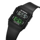 SHINUOKE ESTUDIANTE ELECTROLED ELED DESED delgada Retro Retro Retro Black Watch Waterproof Sports Sports Men's Watch 9896 Negro