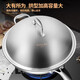 Sonorous 316 stainless steel pot lid 2830323436cm universal thickened one-piece high arch soup pot wok lid 316 steel suitable for inner diameter 40cm