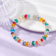 New product 6/8mm AB color plated flat beads glass beads DIY beaded bracelet necklace jewelry accessories cut loose beads 6mm mixed color about 50 pcs/pack