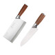 Deng Jiadao Schmieden 9 Chrom 18 Molybdän Vanadium Stahlküchenmesser Clip Stahl Haushaltsklima -Messer -Werkzeugkoch Dazu Longshui Special Messer 9080 Slicer + 9215 Knochenhackmesser
