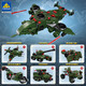 Kaizhi 81064 # 1-6 Military Anti-Aircraft Gun Car Boys and Childre