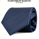 North Martin High-End Silk Tie No-Knot Lazy Zipper Men's Business One-Pull Blue New Year Gift Midnight Blue