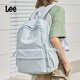 Lee schoolbag female junior high school student large capacity casual lightweight backpack college student computer bag travel backpack candy blue