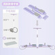 Self-swimming ski machine slimming legs and pelvic floor muscle trainer, beautiful leg machine, Pilates abdominal wheel, automatic rebound, multi-functional fitness board, split ski machine abdominal board - purple upgraded model (armrest + tension rope + skateboard