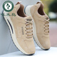 
Woodpecker Old Beijing cloth shoes men's 2025 autumn new men's shoes running shoes breathable canvas casual shoes men's sports shoes QLX-6636 gray 39