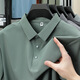 
zzang/ins light luxury high-end brand ice-sensing short-sleeved POLO shirt men's summer new casual lapel business t-shirt top 12357 blue and gray 2XL (recommended 145-165Jin [Jin equals 0.5 kg])