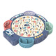 Wanre Rotation de pêche magnétique Toys pour garçons, filles, bébés, bébés, enfants et jouets Education de la petite enfance Classique de musique multifonctionnelle [Modèle de batterie à croche