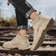 Califbull Herrenschuhe Trendy Retro Martin Stiefel Arbeitsschuhe Stiefel Herren Outdoor Tactical Combat Stiefel Aprikosenfarbe 41