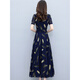 Vêtements d'été à la mode de Hengyuanxiang Mère et jeune robe en mousseline de mousseline 2025 Nouveaux vêtements pour femmes d'âge moyen Jupe à la mode de 40 ans 7373 White M (96-106jin [Jin est égal à 0,5 kg]))