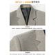 TPZBWG Trajes de marca de lujo de alta gama para hombres 2025 Spring y otoño Nuevo estilo comercial Traje informal Single Western Men's Blazer Deep Coffee M 170