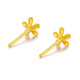 Liuguifu Jewelry Gold Earrings Flowers Pure Gold Earrings Earrings Earrings Earrings Women BE0699 0.75g