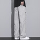 Fila Feijia 2025 Frühlings- und Sommer-neue Herren-Casualhosen Arbeiten Hose gerade lose Hose mit breiten Beinen 4x Fila Z9856 Schwarz Fn 2xl