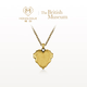 MONOLOGUE monologue British Museum Fine Gold Retro Gold Spade Heart Love Pendant Birthday Gift for Girlfriend Chinese Valentine's Day MR655 Large Edition - Spade Heart Pendant