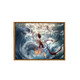 Liuxi 2025 new Nezha 2: The Demon Child's Naohai Digital Oil Painting DIY Hand-painted Graffiti Cartoon Decoration LL12176 50*70cm Thick solid wood inner frame + beautiful outer frame