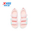 Xtep children's beach shoes for summer for girls, middle and large children with strap design for easy putting on and taking off, comfortable, breathable, fashionable and versatile sandals, ice cream pink/classic white 36