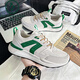 
Woodpecker 2025 summer new extra-large size mesh shoes 45 casual sports shoes 46 Forrest Gump shoes 47 plus size fat men's shoes 48 H9903 white and blue 45