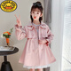 G.DUCKKIDS Girls Spring and Autumn Trench Coat 2025 New Mid-Length Style Fashionable Medium Large Children Princess Pink Autumn Clothes Children Pink [Spring and Autumn Style] 160 cm Suitable for 150-160cm Ages 11-12 years old