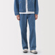 MUJI Men's Kapok Blend Denim Overalls Men's Men's Pants Straight Loose 25 Years Autumn Men's Wear Blue M (170/80A)