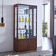WEIMU New Wine Cabinet avec verrouillage contre le mur TV côté armoire décorative Multi-fonction Verre Multi-fonction Armoire Salon Double porte 698