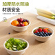 Jieribang disposable meal bowl 350ml*50 pieces food-grade sugar cane pulp meal bowl plate paper bowl picnic barbecue home commercial