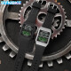 Shinuoke Student Electronic Watch Thin Design Retro Classic Black Watch wasserdichte leuchtende Sport -Männer Uhr 9896 Schwarz