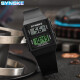 Shinuoke Student Electronic Watch Thin Design Retro Classic Black Watch wasserdichte leuchtende Sport -Männer Uhr 9896 Schwarz