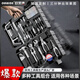 OULAIDE home tool box set multi-functional hardware electrician repair combination home car gray 9-piece set