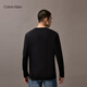 Calvin Kleinjeans 25 Herbst neue Männer lässig Klassiker CK Buchstabe Druck unter Boden Runde Hals Langarm T-Shirt 4rd869g