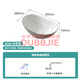 欧贝洁（OUBBJIE）台上盆阳台洗手盆台盆小尺寸洗脸盆陶瓷小户型洗脸池阳台洗手池 盆+龙头套餐（425*260*140）外灰