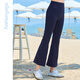 Fan Sheng Yoga Pantalon de yoga de fitness sportif nude mince avec un pantalon de yoga slim et mince à 8 points FC15781W BLUE BLACK S