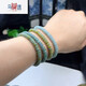 Ma Simi Pang Donglai Quality Ice Bleu trois couleurs Bracelet Jade Abacus Bracelet Jade Bracelet Jade Bracelet Jade Bracelet 5.5-6mm 1047