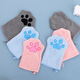 Pet towel glove type dog special quick-drying absorbent cleaning towel cat bath towel pet supplies pink 22*15cm (single pack)