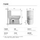 T OTOMASTER9系列侧排马桶大冲力墙排后排直冲式坐便器横排家用TOTO MASTER 967CN-右排污(10cm大排污) 左/右/后墙排 地排200/300/ 400mm